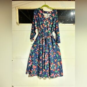 Croft & Barrow Multicolor Floral Long Sleeve Dress